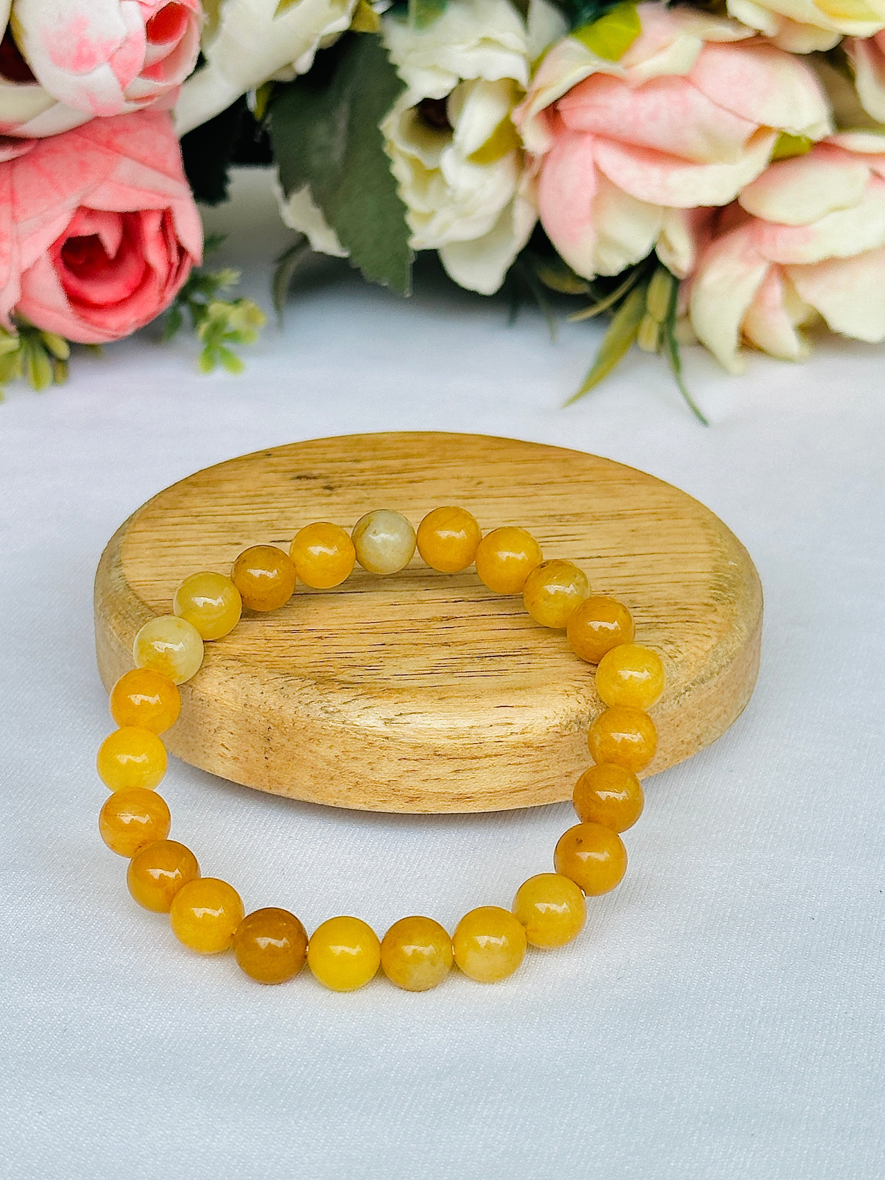 Fulfill Your Desires with Divine Blessings Bracelet (Yellow Aventurine) - Abhimantrit & Certified